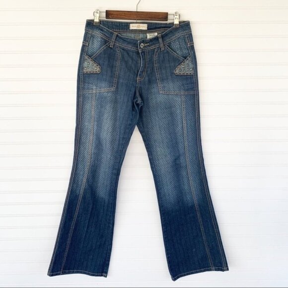 Made Jeans blue denim bootcut jeans size 9 - Picture 1 of 10